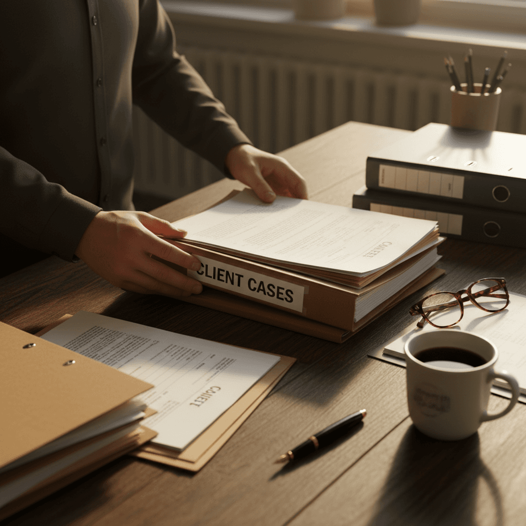 Event supply warehouse with organized inventory and company team member